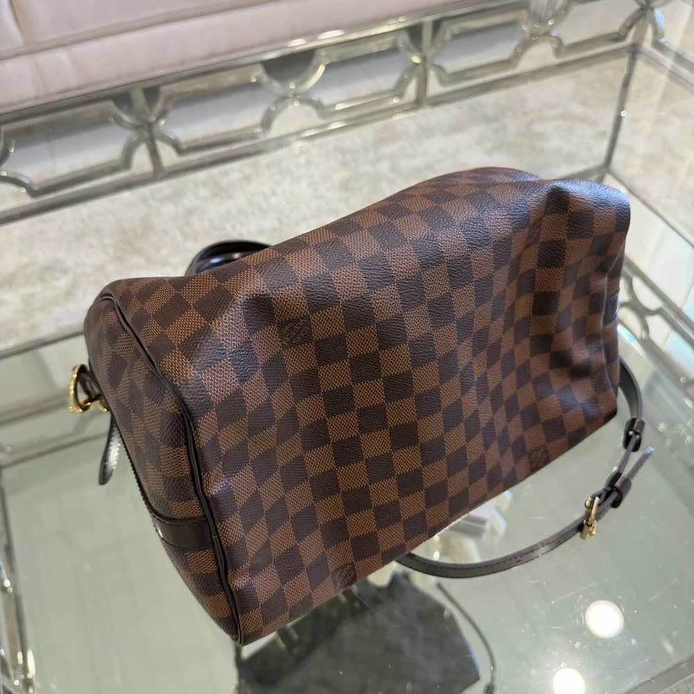 Louis Vuitton Brown Damier Ebene Speedy Bandoulière Crossbody Bag - Picture 4 of 7